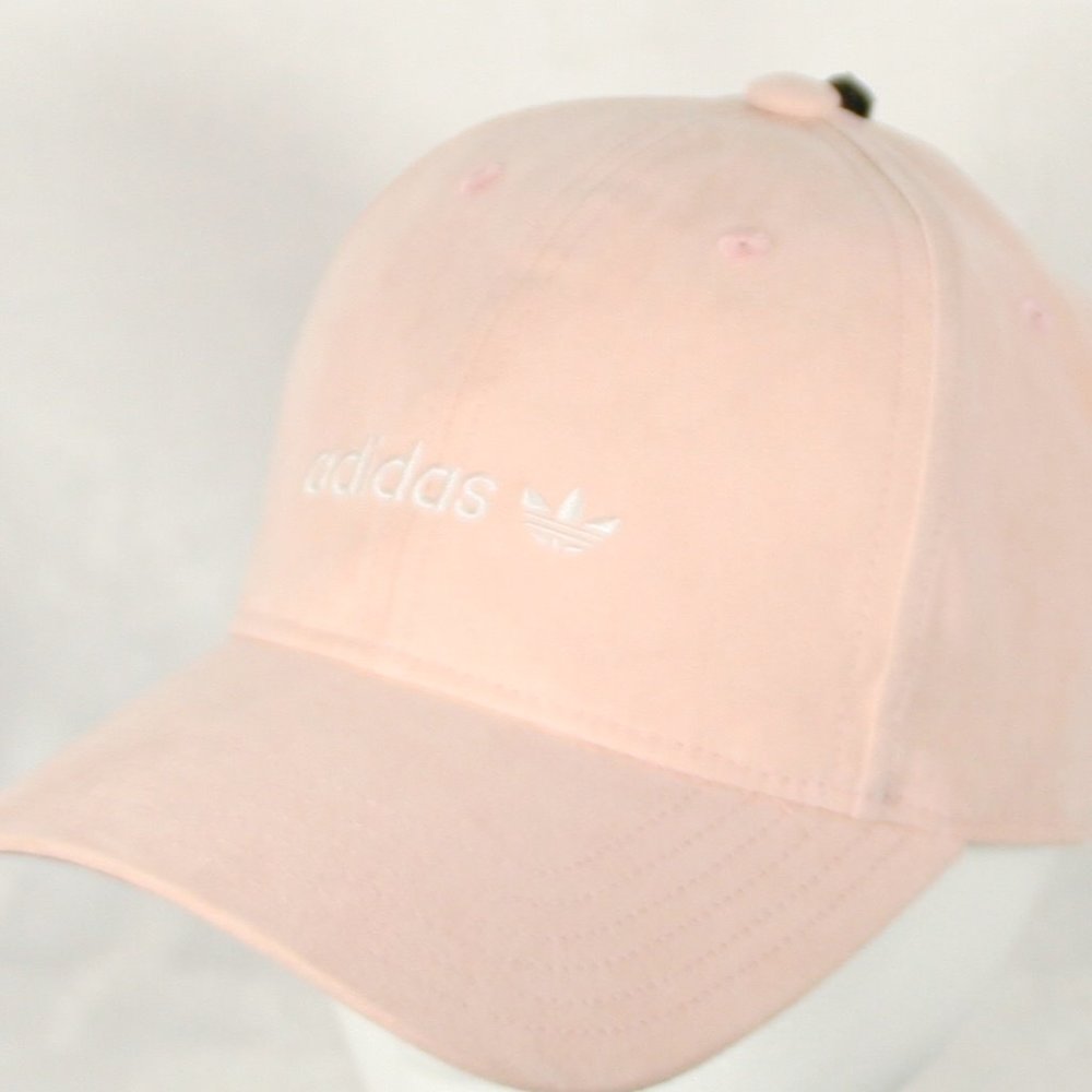 Women's Adidas Trefoil Pink Suede Hat